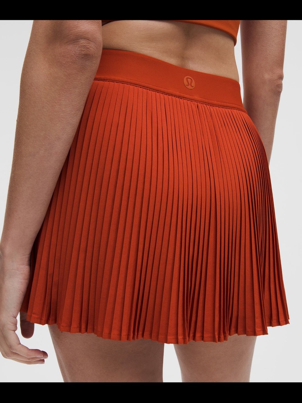 lululemon athletica Pleated Mini Skirt - Burnt Orange